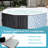 Inflatable Hot Tub, 4-6 Person Large Square Portable Hot Tub, Leak-proof Pvc Spa With 130 Air Jets