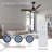 Lahrizi Adjustable Color Temperature 3 Height LED Ceiling Fan Light-462292036-462292037