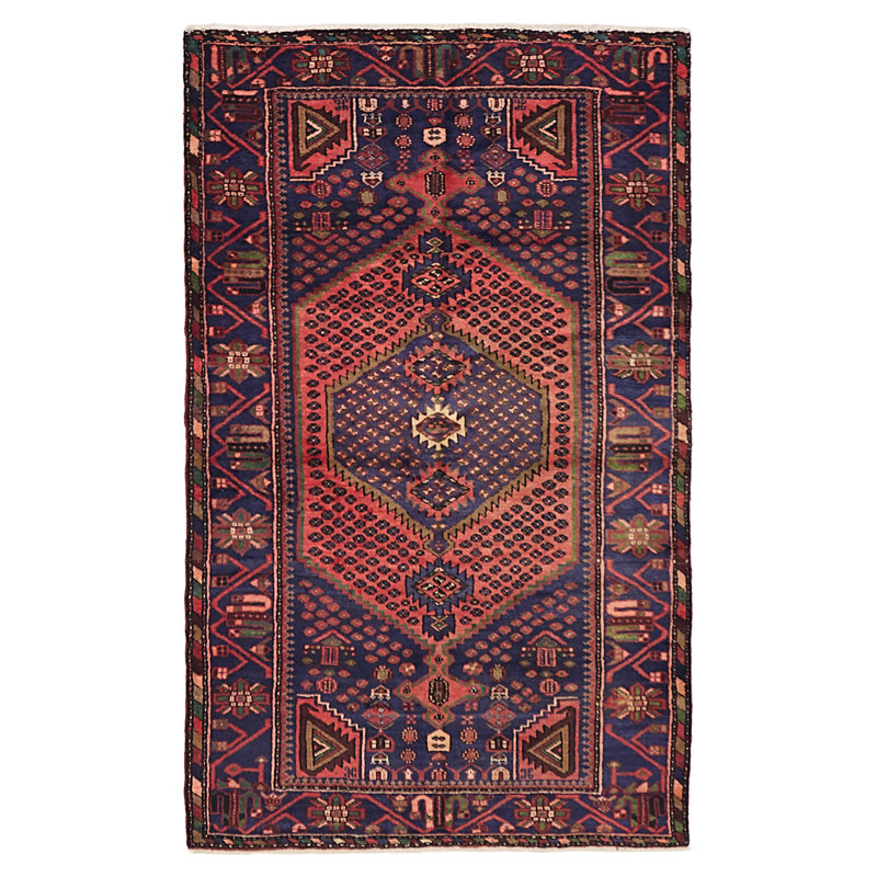 Tapis bleu marine Andelz 4 pi 2 po x 7 pi 0 po