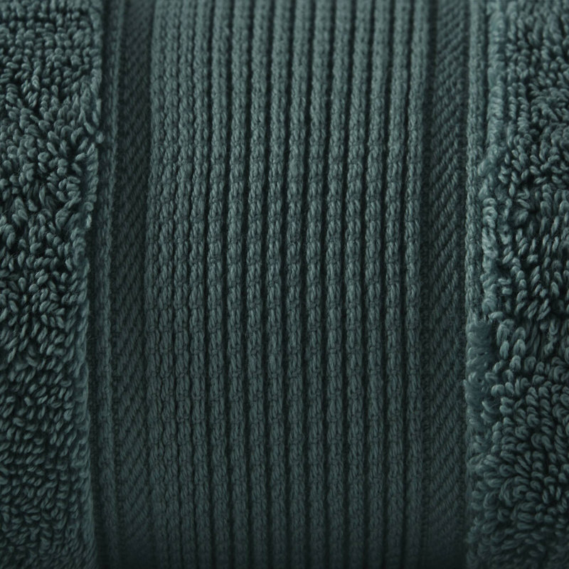 Soft 100% Cotton Absorbent Towel Set, Dark Green