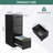 3 Drawer Metal File Cabinet, Vertical File Cabinet with Lock, Heavy Duty File Storage Cabinet for Letter/Legal/A4/F4 Documents, Easy to Assemble, Black