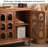 French Style Solid Wood Accent Cabinet