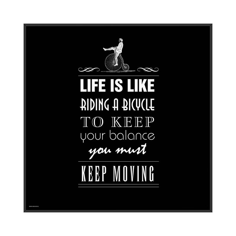 «Life is Like» par GraphINC - reproduction d'art textuel sur toile tendue, H 18 po x l 18 po x P 1,5 po, Pas de tapis