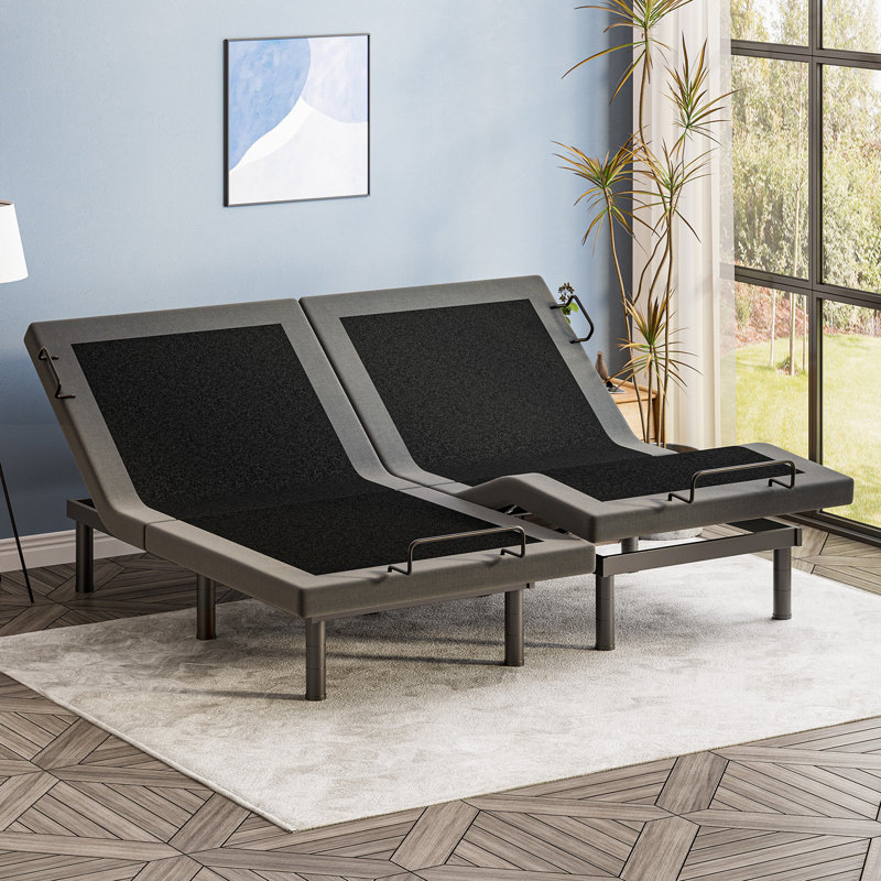 Adjustable Bed Frame With Wireless Remote, Zero Gravity & Anti-snore, King Split 