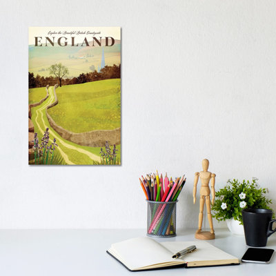 England-British Countryside by Bragi Ingibergsson - 1 Piece Wrapped Canvas Wall Art