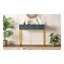 Console pour table d'entrée, console moderne élégante avec rangement, console étroite avec deux tiroirs à rayures pour le salon, gris-1022184803