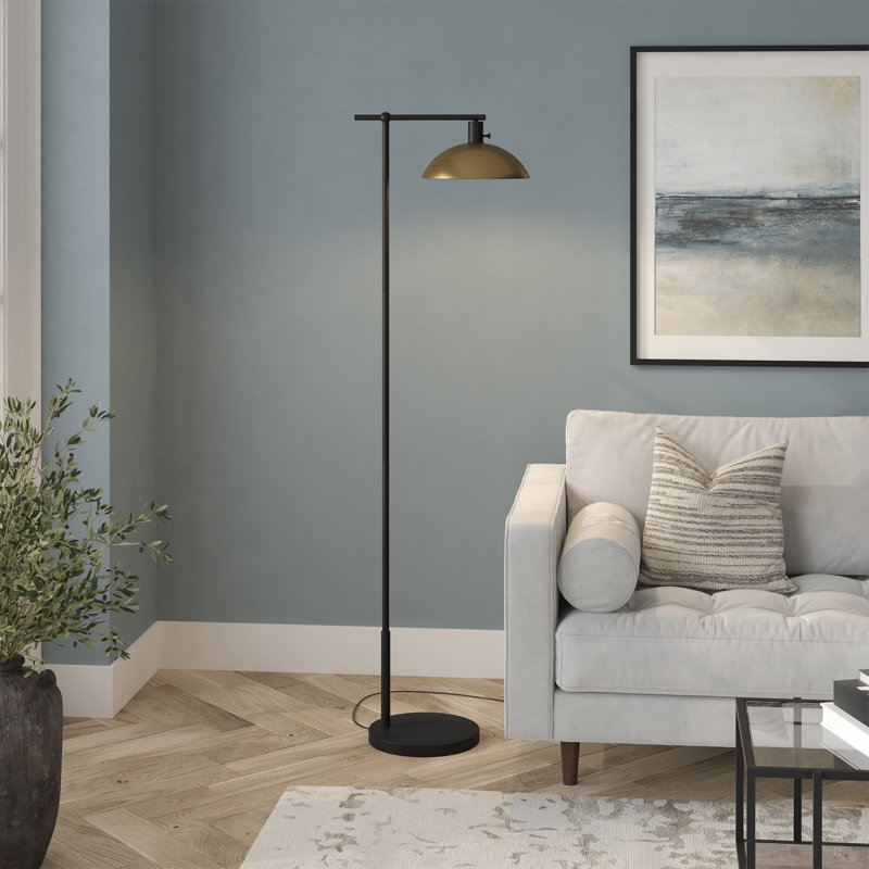 Elestren Tiburon 68" Task/Reading Floor Lamp, Gold