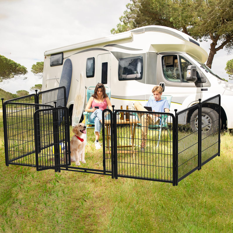 121.9cm H Panel Metal Yard Kennel