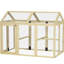 Poulailler en bois, grand pour 1 à 3 poulets, ferme extérieure, combinable, avec portes et perchoirs, peinture de revêtement