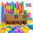 2.25" Bulk Fillable Plastic Easter Eggs (50 Pack) - Assorted Bright Colors for Egg Hunts, Party Favors, Birthday Surprises & DIY Crafts
