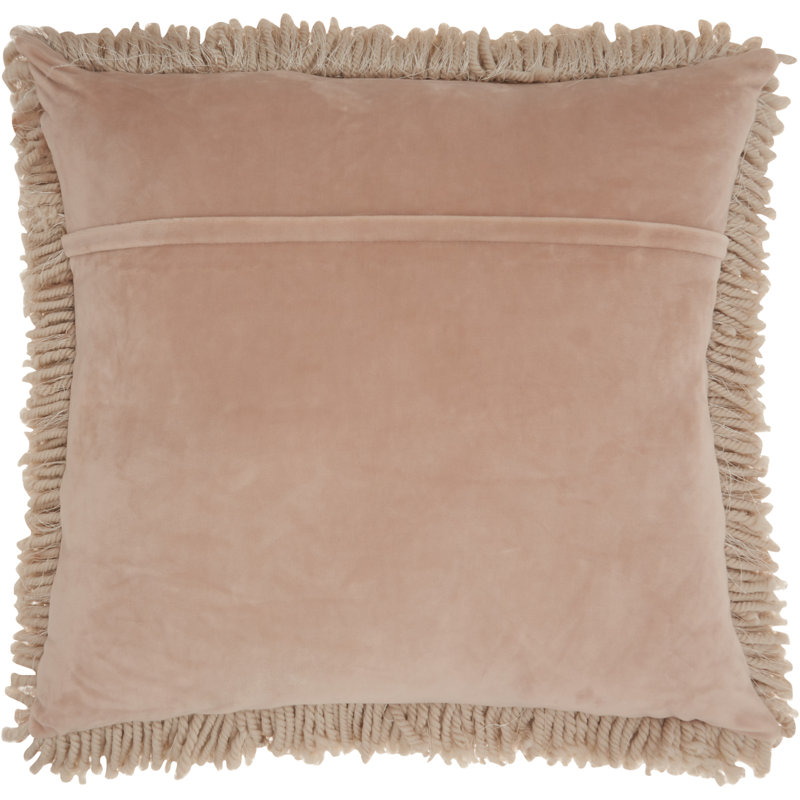 Housse de coussin carré et insert, 20 po X 20 po, Beige, Carré