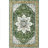 Machine Washable Non-Slip Green Oriental Area Rug-1683931756