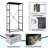 4 Drawer Dresser for Bedroom, Narrow Chest of Drawers, Wooden Top and Study Iron Frame 18"x37.5"-(WxH)