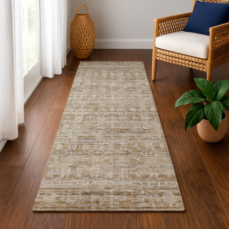 Premium Machine Washable Verlin AMF1775 Border Rug, Runner 2'3" x 7'6"