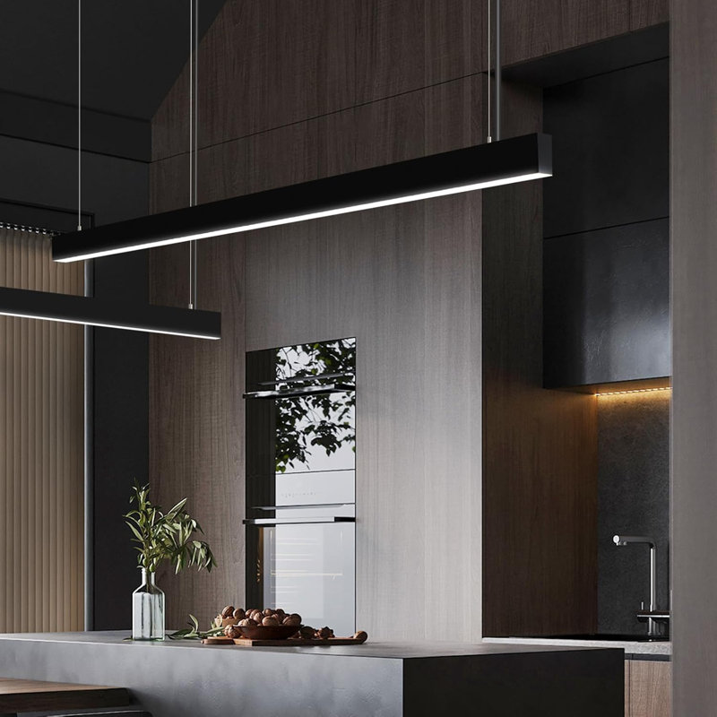 - Light Matte Black LED Pendant