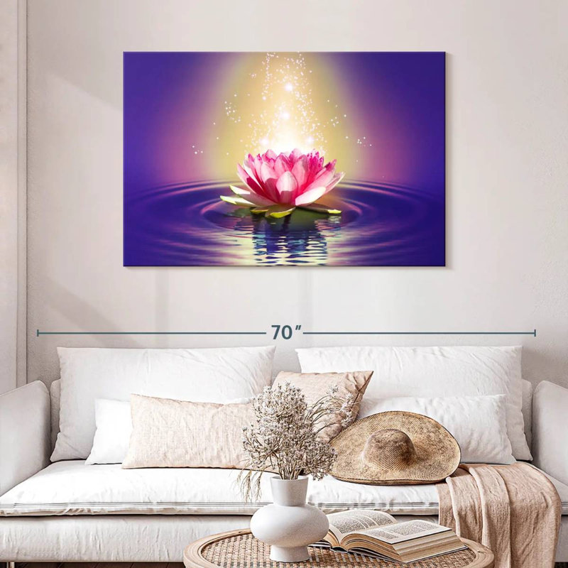 Harnek lotus enchanté, H 30 po x l 45 po