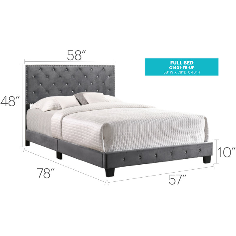 Lit double transitionnel gris avec rangement, Lit double, Gris