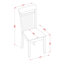 Ensemble de salle à manger 5 pièces comprenant une table de cuisine rectangulaire avec rallonge papillon et 2 chaises de salle à manger avec 2 bancs, en acajou.-386851229-303402143