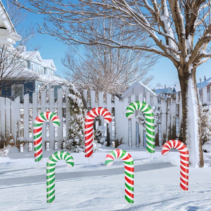 Piquet de jardin Christmas Candy Cane