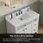 43'' Bathroom Vanity Top with Sink and Faucet Holes-100150918