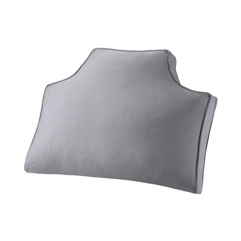 Oreiller surdimensionné en toile 100% coton, Gris