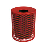 Leisure Craft 32 Gallon Expanded Metal Outdoor Receptacle