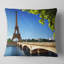 Pont à Paris, Tour Eiffel Paris - Coussin imprimé paysage urbain-1367025752