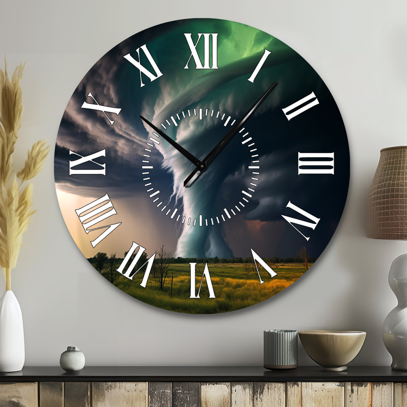Horloge murale tempête tempête tempête tempête, Grand