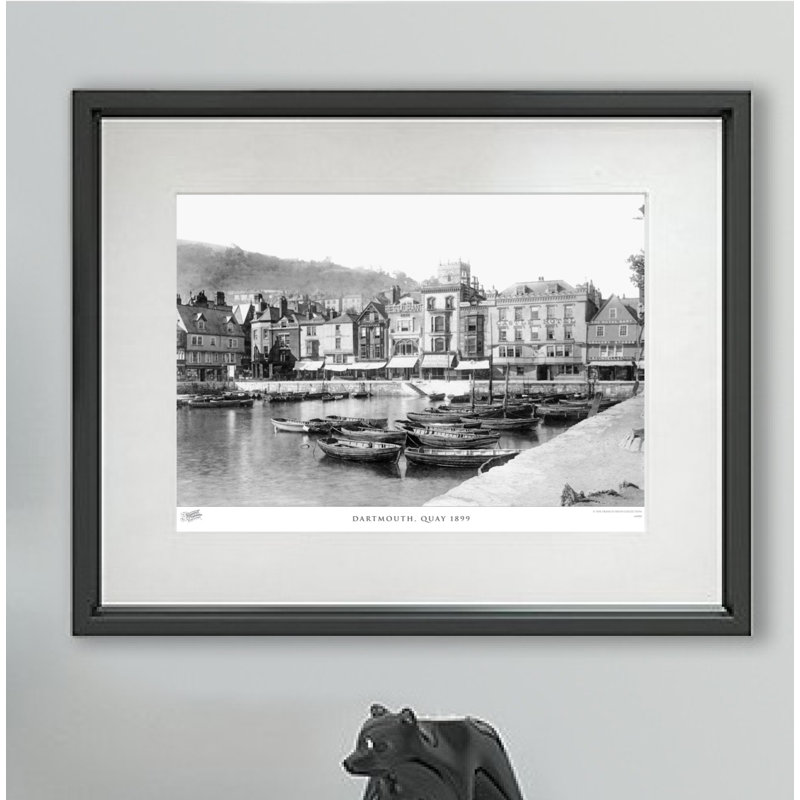 Dartmouth, Quay 1899 - Single Picture Frame Print, 45cm H x 60cm W x 2.3cm D