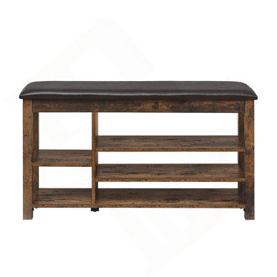 Shoe Bench With Storage Compartments