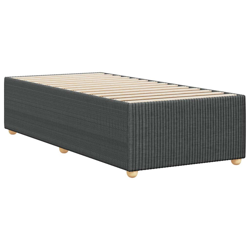 Latitude Run® Bed Frame Without Mattress  Fabric, Twin, Dark Gray
