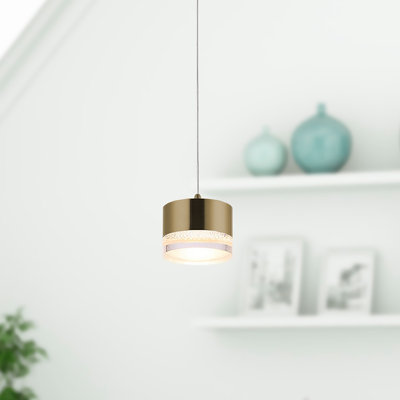 Luminaire suspendu cylindrique à 1 lumière Barnsdall