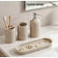 Ensemble d'accessoires de salle de bain beige moderne, organisateur de salle de bain 4 pièces-2134836650