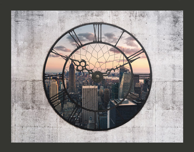 NYC Time Zone 270cm x 350cm Wallpaper, 400 cm x 309 cm