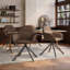48.5cm H Vintage Faux Leather Upholstered Dining Chairs-134905826