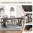 71" Farmhouse Dining Table For 6, Rustic Rectangular Kitchen Table With X-Trestle Metal Legs, Wood Top Dinner Table For Dining Room, Rustic Black-1449206251-1449206241