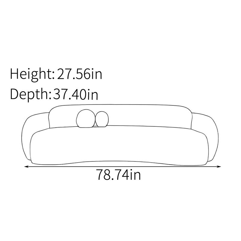 Shept, 27.56" H x 78.74" W x 37.4" D