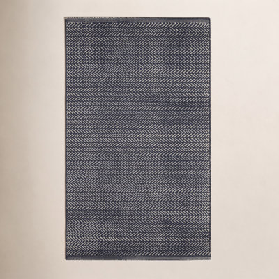 Herringbone Pearl Hand-Woven Outdoor Rug