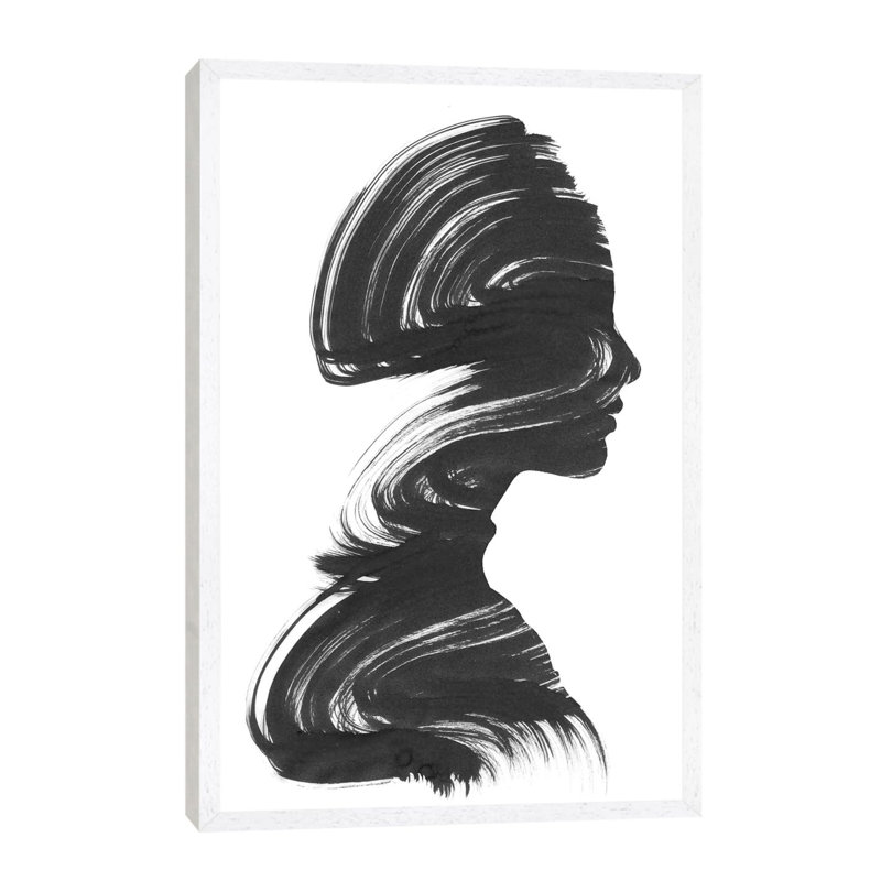 Andreas Lie - Floater Frame Print on Canvas, 66.04 cm H x 45.72 cm W, White  Floater Framed