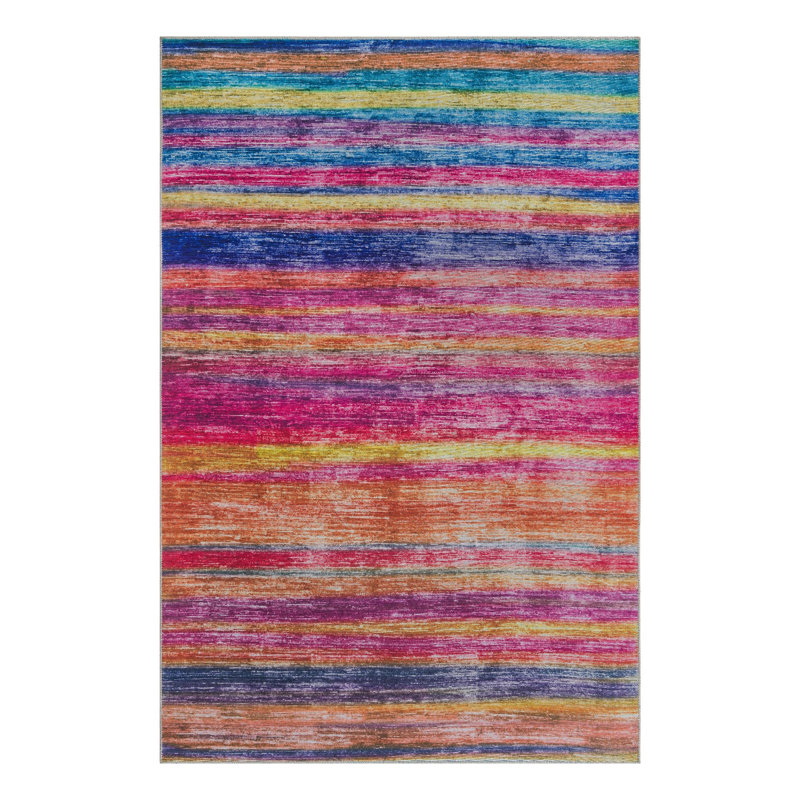 Kampton Chevron Indoor Rug, Rectangle 6' x 9'