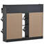 2 rangements de chaussures avec 4 tiroirs rabattables, noir, armoire pour porte d'entrée moderne et stable-1727782180