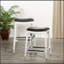 Tabouret de bar 30 po, siège en cuir-152685411-152685413