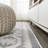 Woen High-Low Pile Mediterranean Tile White/Black Indoor/Outdoor Rug-87633312