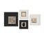 Ensemble d'art mural carré en bois manufacturé Mid-Century 4 pièces pour salon-593253860