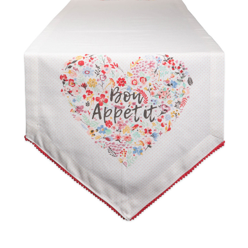Wickstrom Apronetit Sleur Heart Table Runner