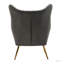 Conrado Upholstered Wingback Chair with Ottoman-86448167