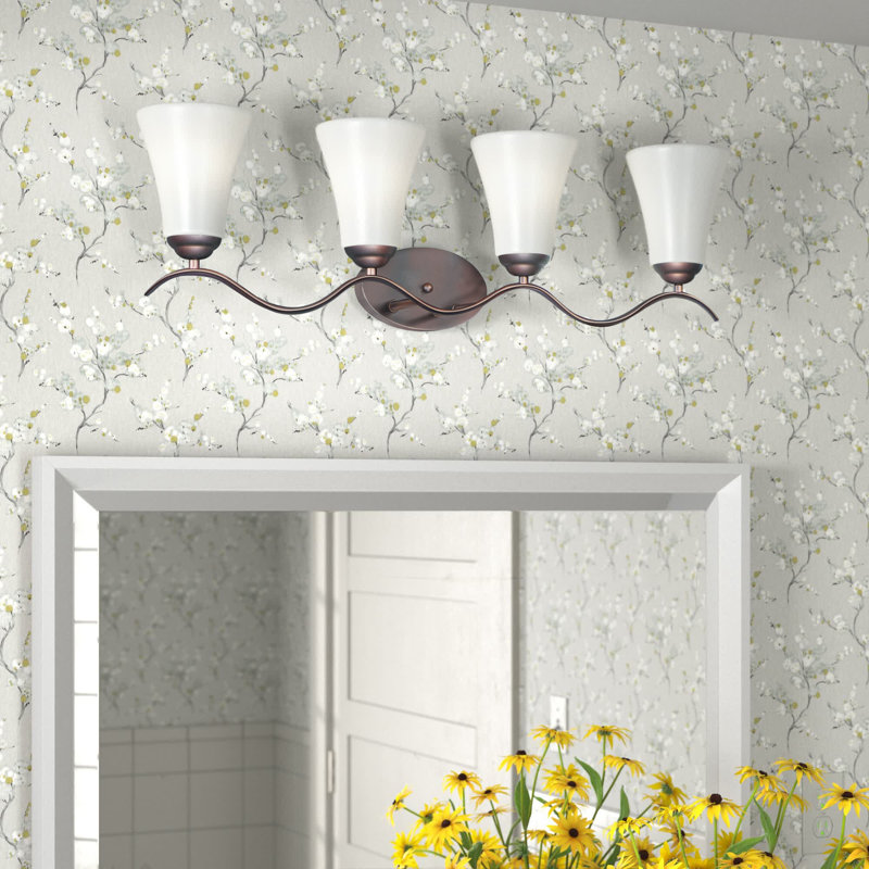 Lavalley 4 - Light Dimmable Vanity Light, Oil Rubbed Bronze