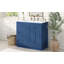 Meuble-lavabo sur pied 36 po avec lavabo en céramique, armoire de rangement avec 2 tiroirs et tablette en bois massif et panneau de fibres à densité moyenne