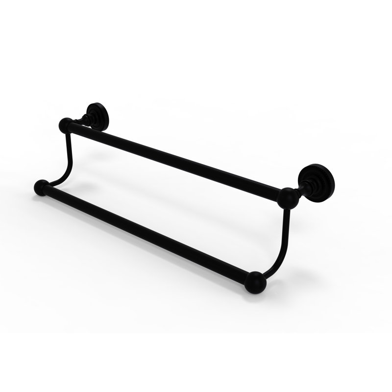 Barre à serviettes murale double Marchmont, Noir mat, H 5 po x L 30 po x P 7 po