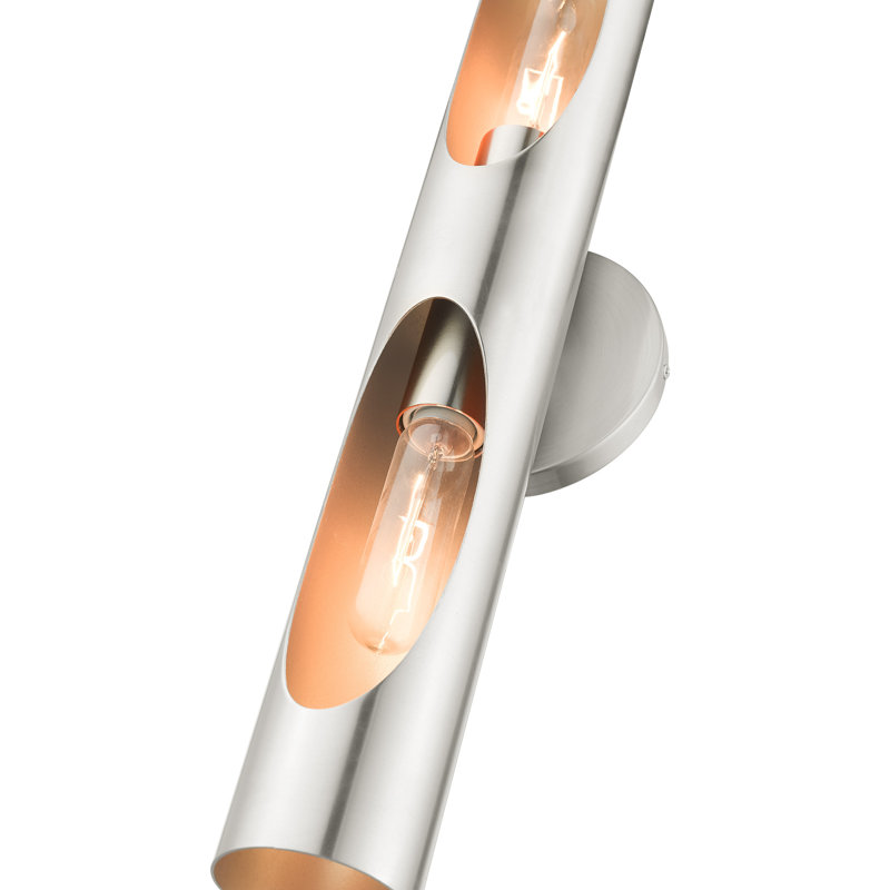 Azria Armed Sconce, Brushed Nickel